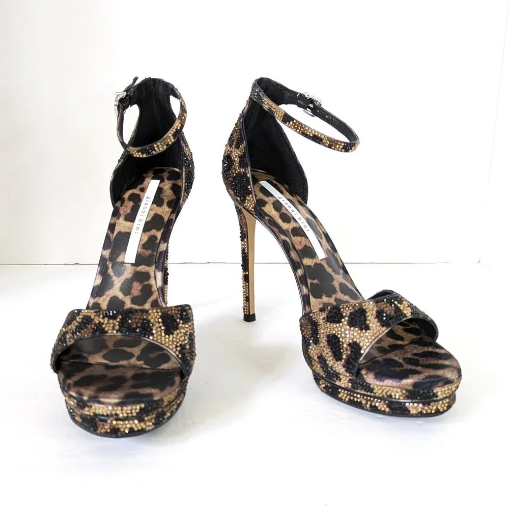 knee length dresses for ladies AZALEA WANG PANTHERESS LEOPARD WEDGE SANDAL  AKIRA